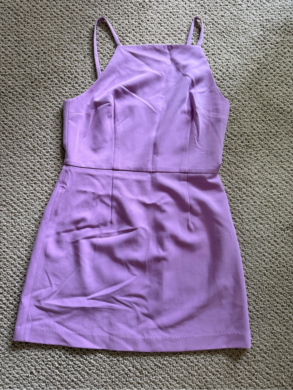 French Connection Lilac Spaghetti-Strap Mini Dress